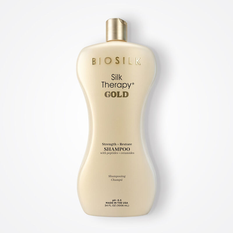 BioSilk Silk Therapy Gold Strength and Restore Shampoo - 34 Ounces, , large image number null